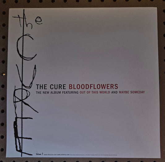 The Cure "Bloodflowers" - 2000 Vintage Promotional Double-sided Album Cover Poster Flat