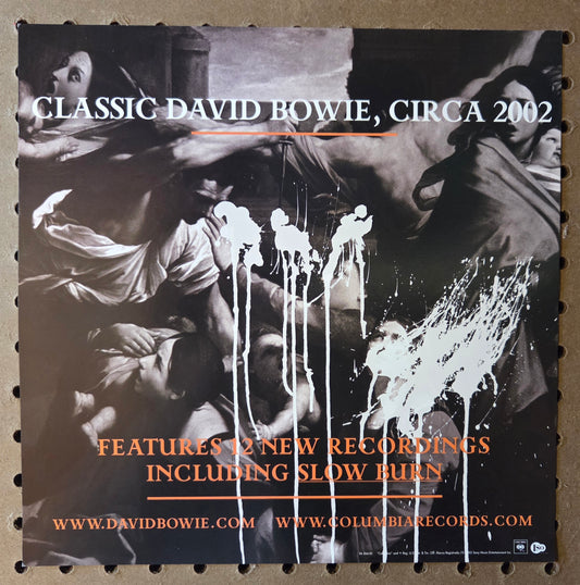 David Bowie "Heathen" - 2002 Vintage Promotional Double-sided Album Cover Poster Flat