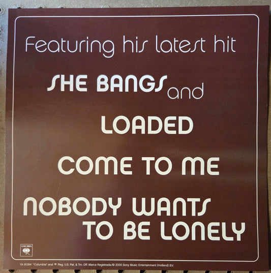 Ricky Martin "Sound Loaded" - 2000 Vintage Promotional Double-sided Album Cover Poster Flat