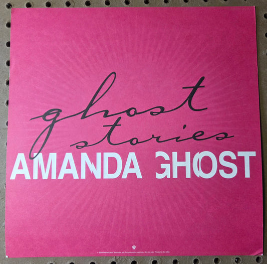 Amanda Ghost - "Ghost Stories" - 2000 Vintage Promotional Double-sided Album Cover Poster Flat