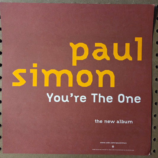 Paul Simon "You're the One" - 2000 Vintage Promotional Double-sided Album Cover Poster Flat