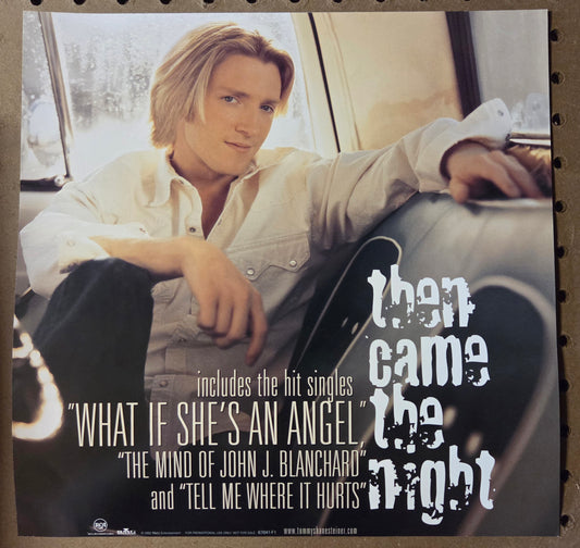 Tommy Shane Steiner "Then Came the Night" - 2002 Vintage Promotional Double-sided Album Cover Poster Flat