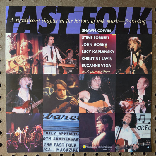 Fast Folk: A Community of Singers & Songwriters - 2002 Vintage Promotional Double-sided Album Cover Poster Flat