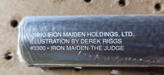 IRON MAIDEN The Judge Poster #3300 UNOPENED Original Wrap 1990 MINT NOS