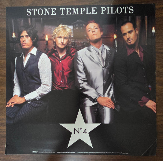 Stone Temple Pilots "No. 4" - 1999 Vintage Promotional Double-sided Album Cover Poster Flat