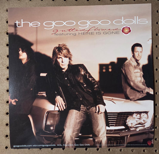 The Goo Goo Dolls "Gutterflower" - 2002 Vintage Promotional Double-sided Album Cover Poster Flat