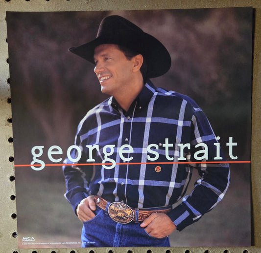George Strait - self-titled - Vintage 12x12 Double-sided Album Cover Promo Poster