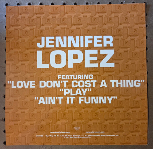 Jennifer Lopez - J.Lo - Vintage 12x12 Double-sided Album Cover Promo Poster