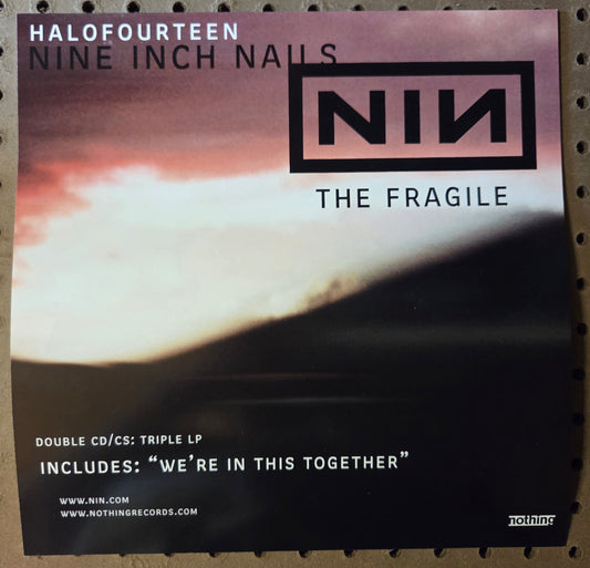 Nine Inch Nails - The Fragile - Vintage 12x12 Double-sided Album Cover Promo Poster