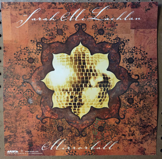 Sarah McLachlan - Mirrorball - Vintage 12x12 Double-sided Album Cover Promo Poster