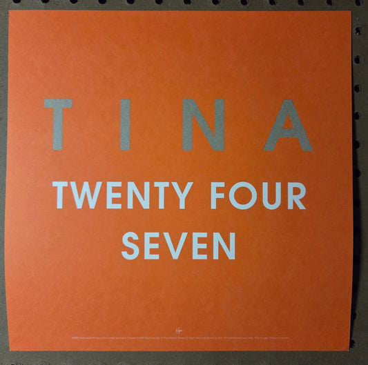 Tina Turner - Twenty Four Seven - Vintage 12x12 Double-sided Album Cover Promo Poster