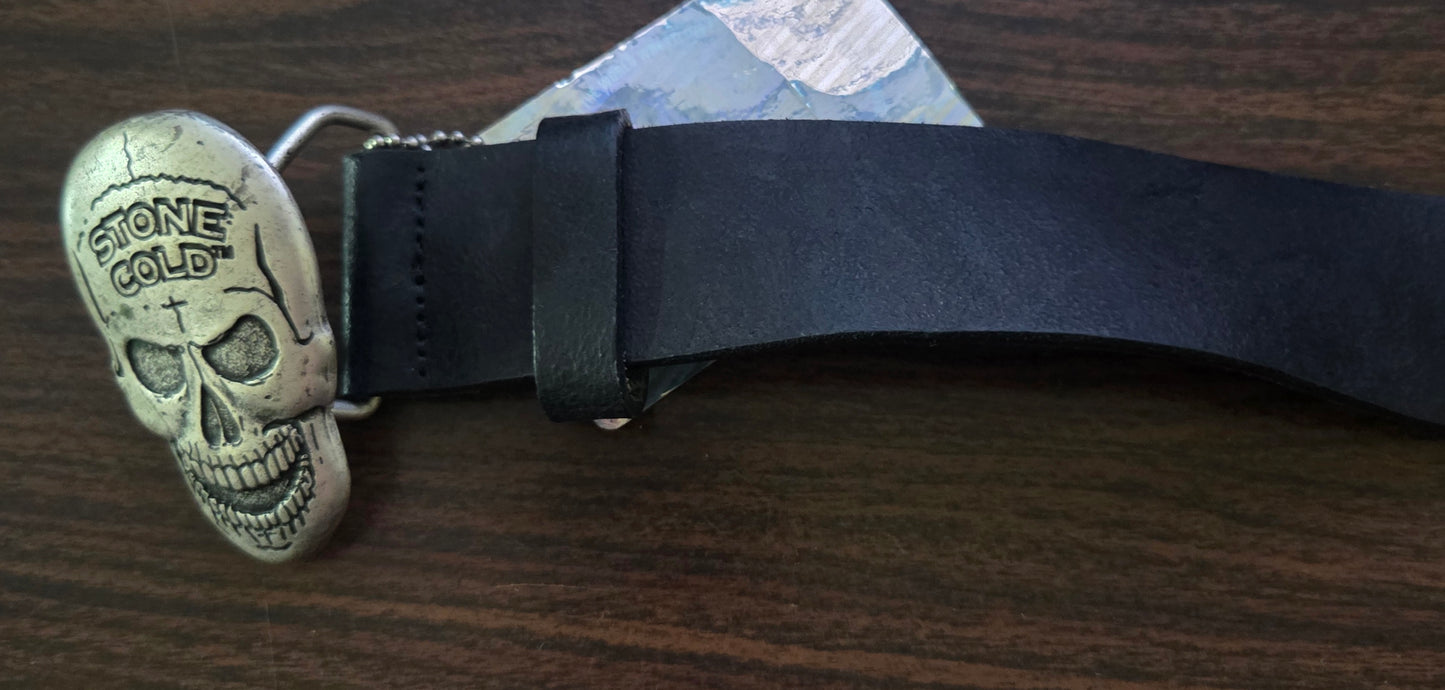 WWF/WWE Genuine Leather Belt - Stone Cold Steve Austin (Officially Licensed) - Size 32