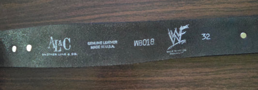 WWF/WWE Genuine Leather Belt - Kane (Officially Licensed) - Size 32