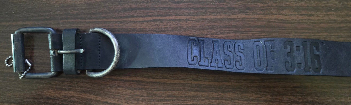 WWF/WWE Genuine Leather Belt - Stone Cold Steve Austin - Class of 3:16 (Officially Licensed) - Size 32