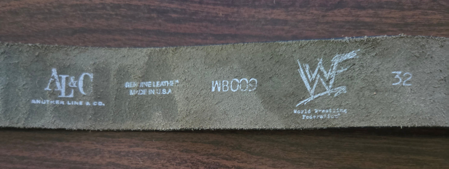WWF/WWE Genuine Leather Belt - Stone Cold Steve Austin - Austin 3:16 (Officially Licensed) - Size 32