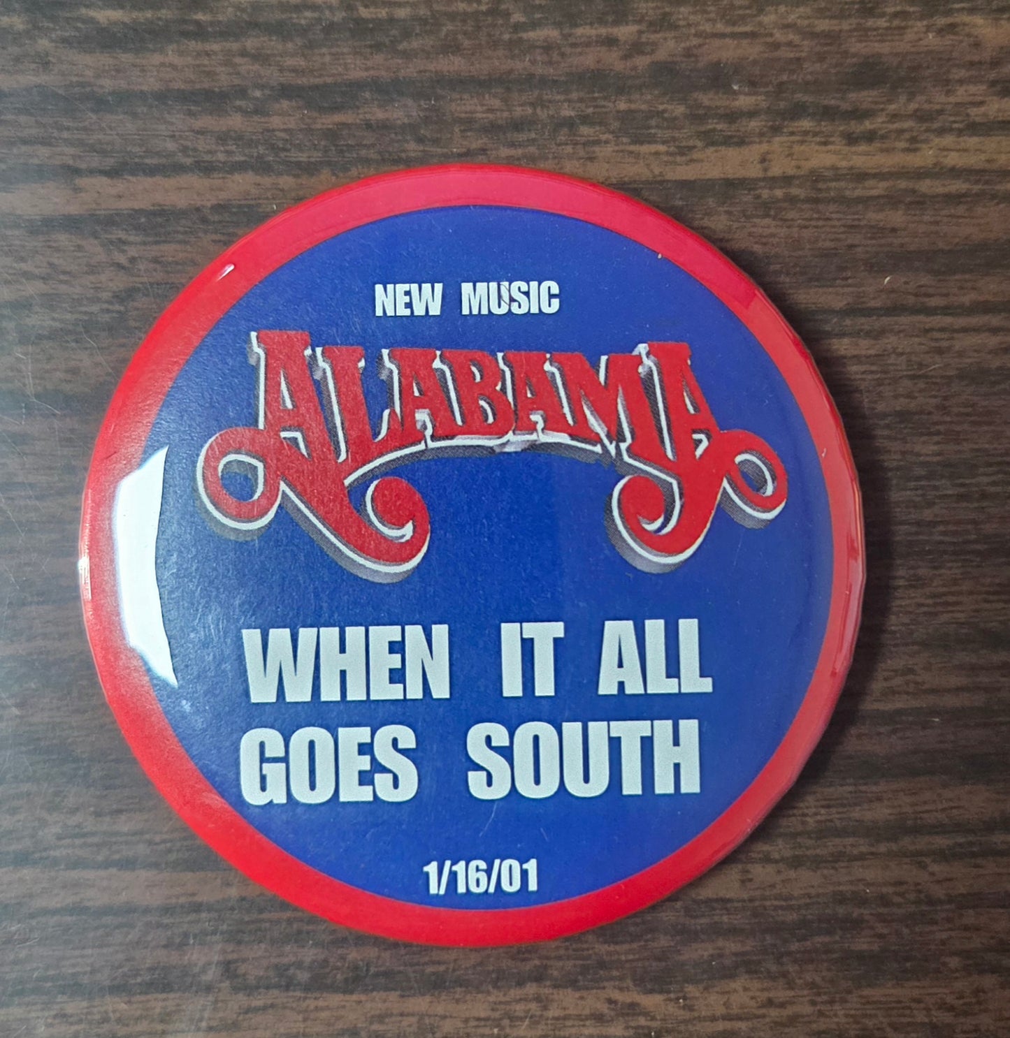 Alabama - rare promotional pinback button