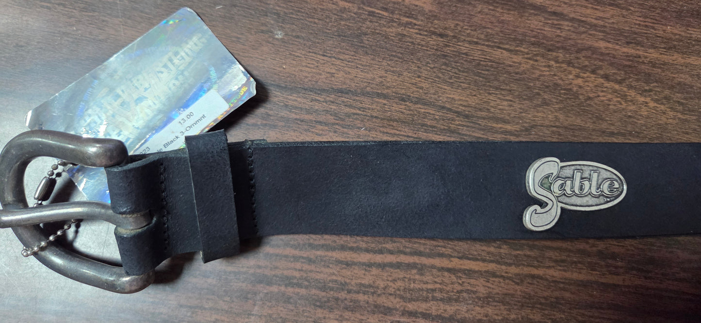 WWF/WWE Genuine Leather Belt - Sable (Officially Licensed) - Size 32