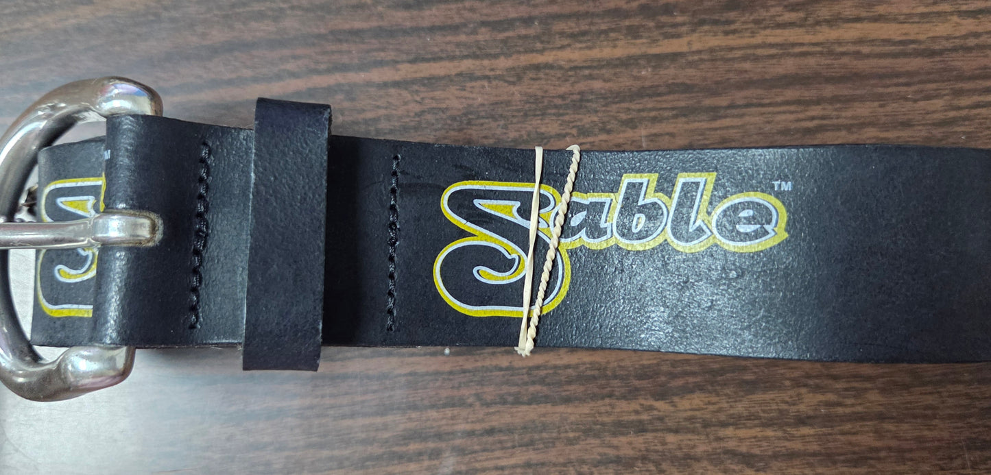 WWF/WWE Genuine Leather Belt - Sable (Officially Licensed) - Size 34