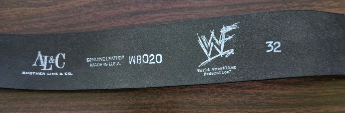 WWF/WWE Genuine Leather Belt - Attitude (Officially Licensed) - Size 32