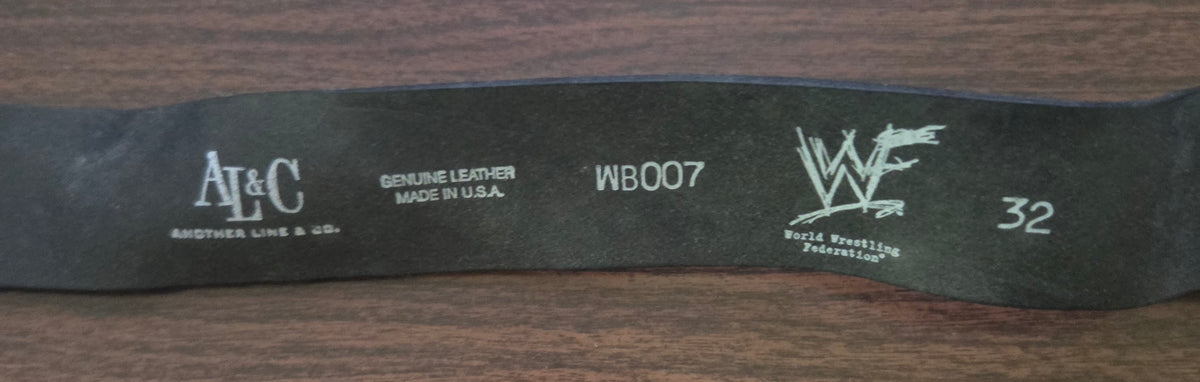 WWF/WWE Genuine Leather Belt - Stone Cold Steve Austin - Austin 3:16 (Officially Licensed) - Size 32