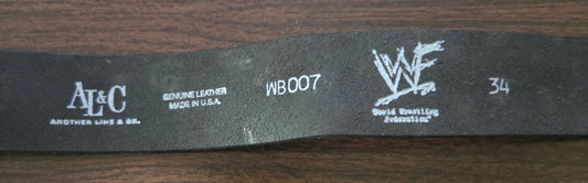 WWF/WWE Genuine Leather Belt - Stone Cold Steve Austin - Austin 3:16 (Officially Licensed) - Size 34