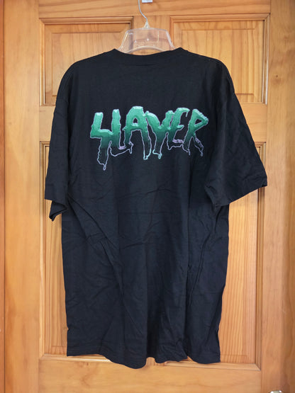 Slayer Green Gas Mask Skull War - Authentic Vintage T-Shirt