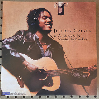 Jeffrey Gains "Always Be" - 2001 Vintage Promotional Double-sided Album Cover Poster Flat