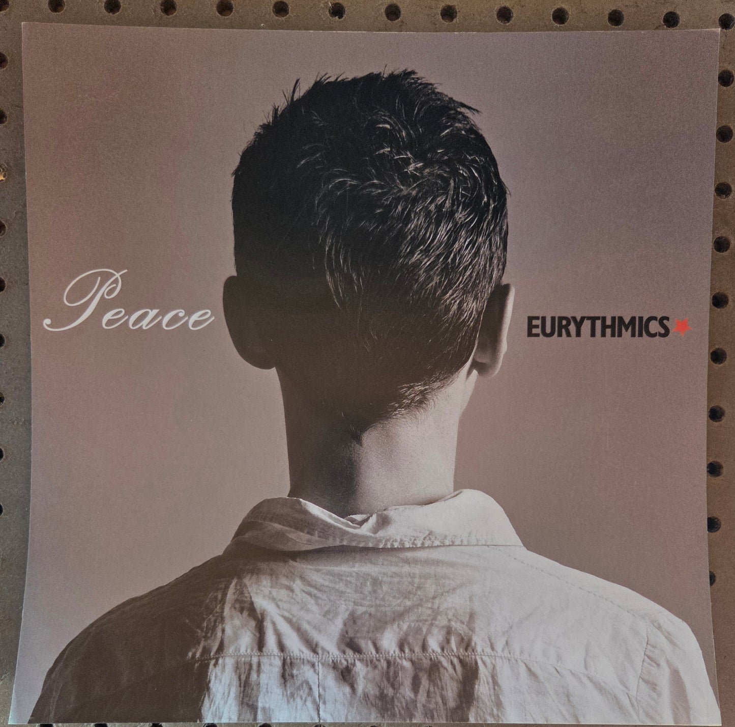 Eurythmics "Peace" - 1999 Vintage Promotional Double-sided Album Cover Poster Flat