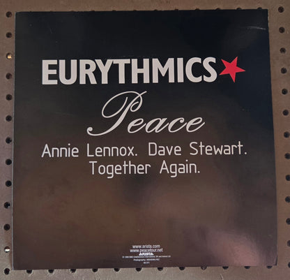 Eurythmics "Peace" - 1999 Vintage Promotional Double-sided Album Cover Poster Flat