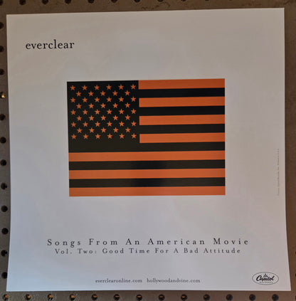 Everclear - 2000 Vintage Promotional Double-sided Album Cover Poster Flat
