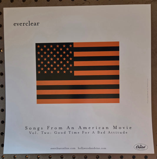 Everclear - 2000 Vintage Promotional Double-sided Album Cover Poster Flat