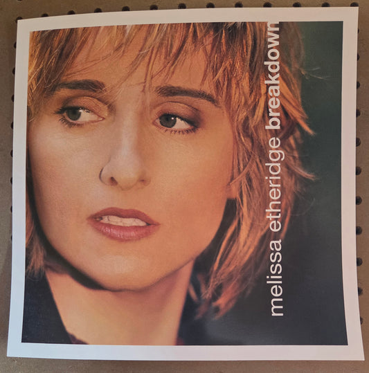 Melissa Etheridge - 1999 Vintage Promotional Double-sided Album Cover Poster Flat
