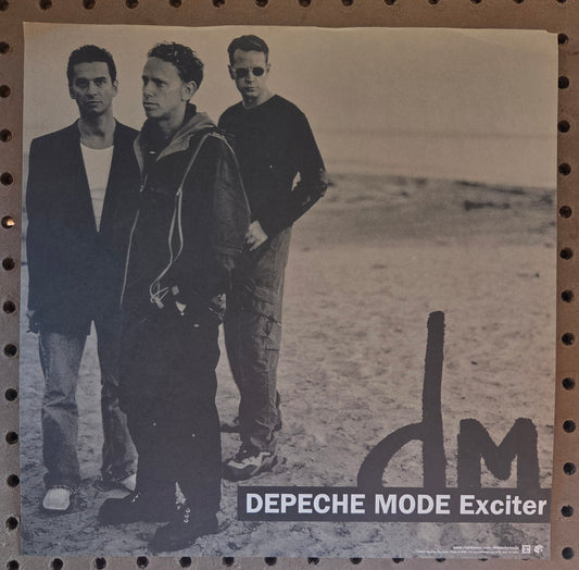 Depeche Mode "Exciter" - 2001 Vintage Promotional Double-sided Album Cover Poster Flat