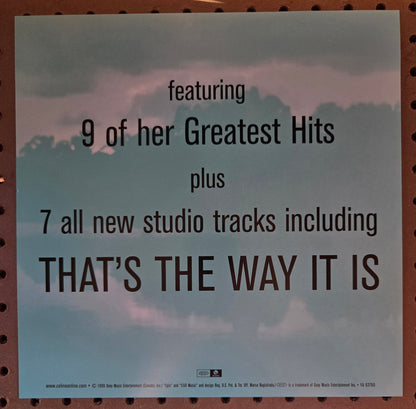 Celine Dion "All the Way" - 1999 Vintage Promotional Double-sided Album Cover Poster Flat