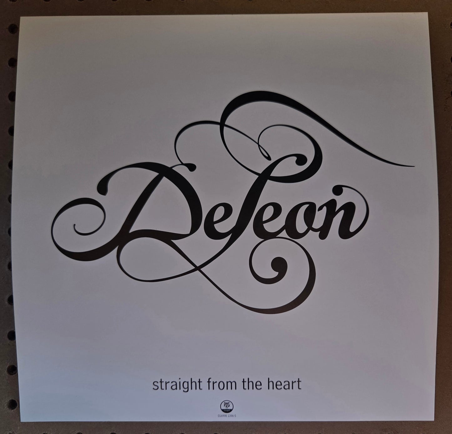 Deleon "Straight from the Heart" - 2001 Vintage Promotional Double-sided Album Cover Poster Flat