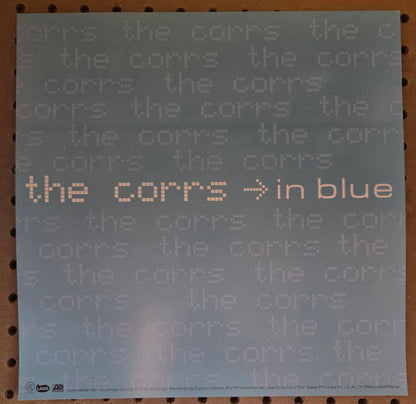 The Corrs "In Blue" - 2000 Vintage Promotional Double-sided Album Cover Poster Flat
