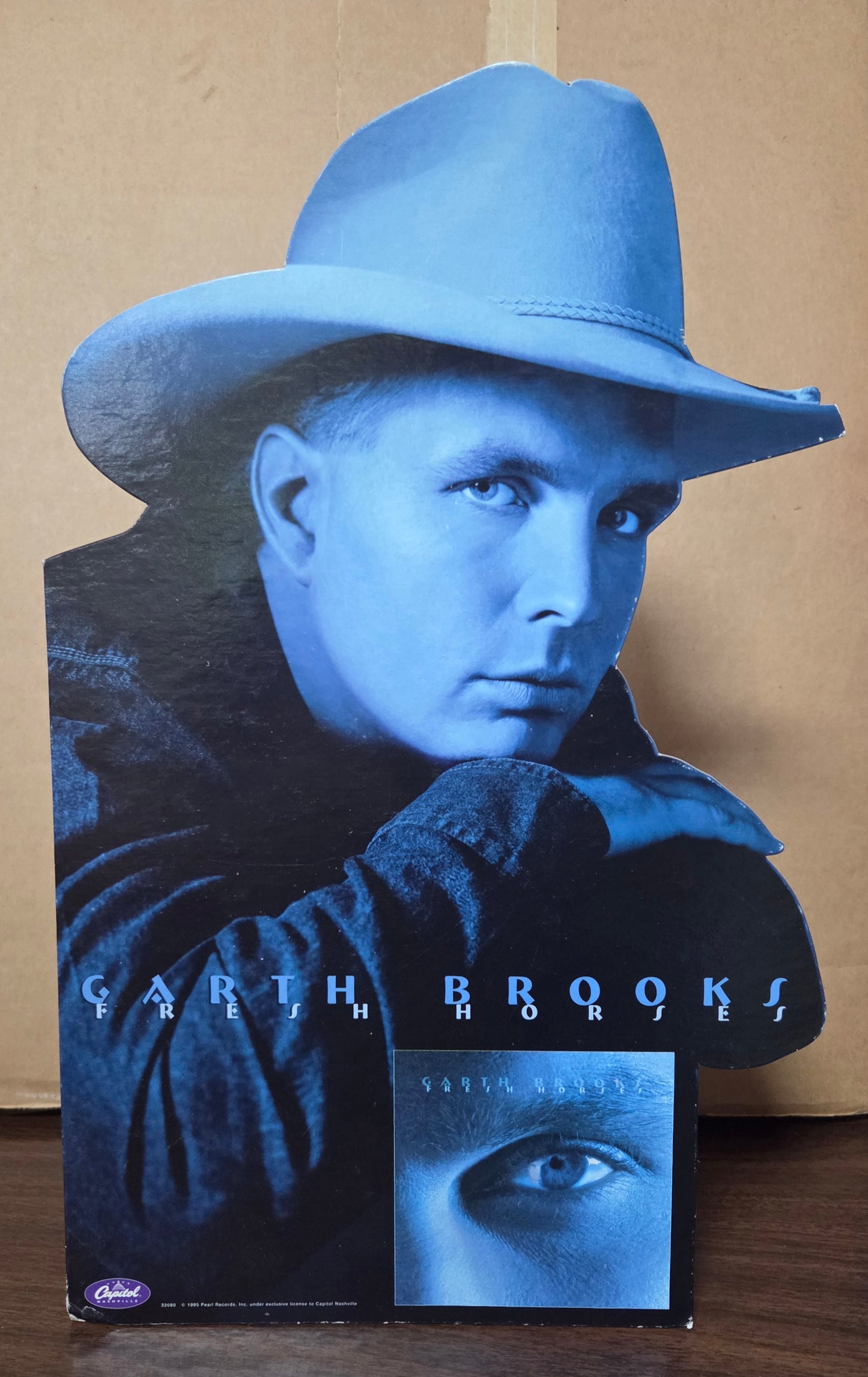 Garth Brooks "Fresh Horses" - 1995 Vintage Promotional Counter Standee / Tabletop Display