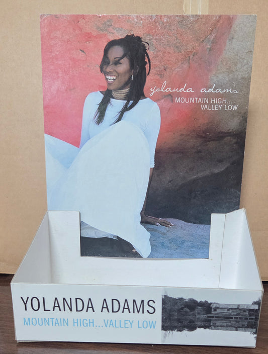 Yolanda Adams "Mountain High... Valley Low" - Vintage Promotional Counter Standee / Tabletop Display