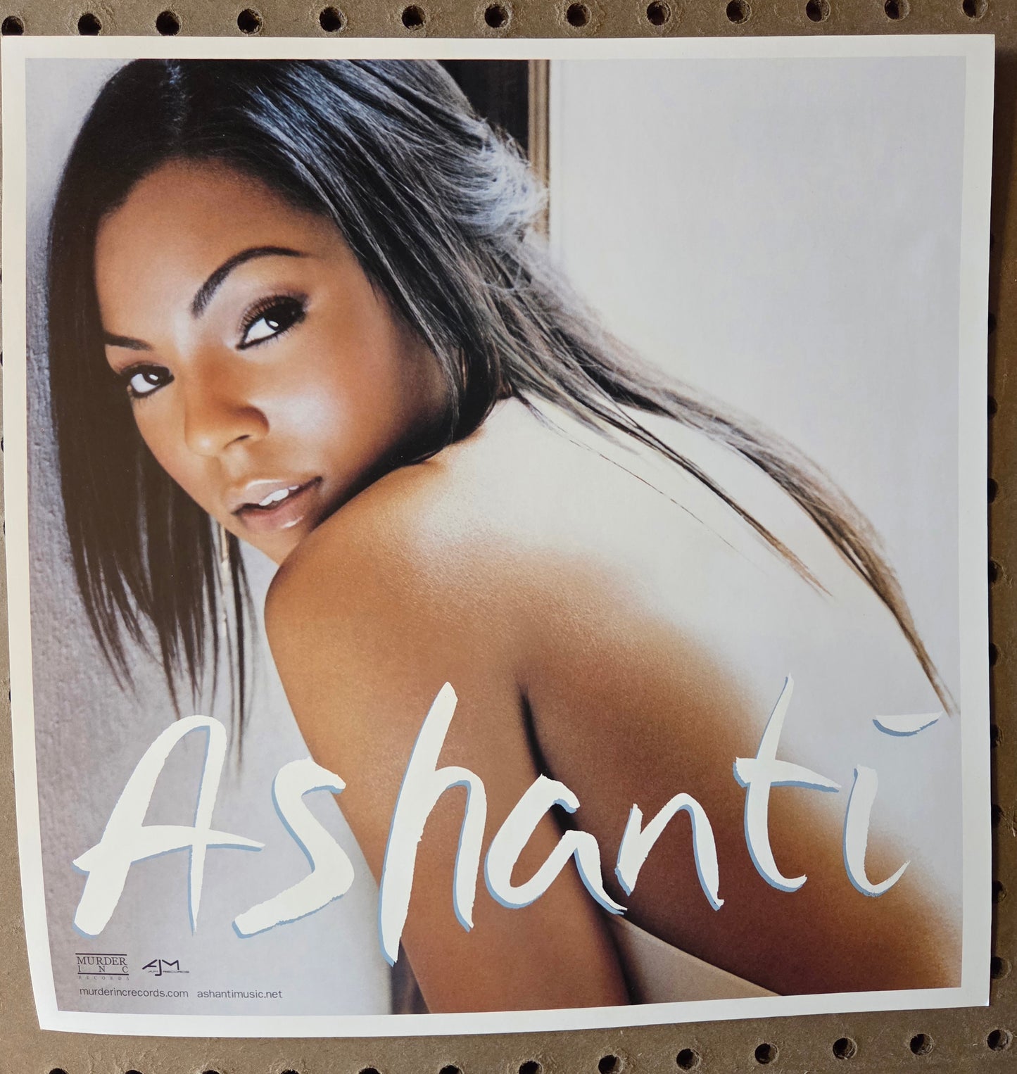 Ashanti - 2002 Vintage Promotional Double-sided Album Cover Poster Flat