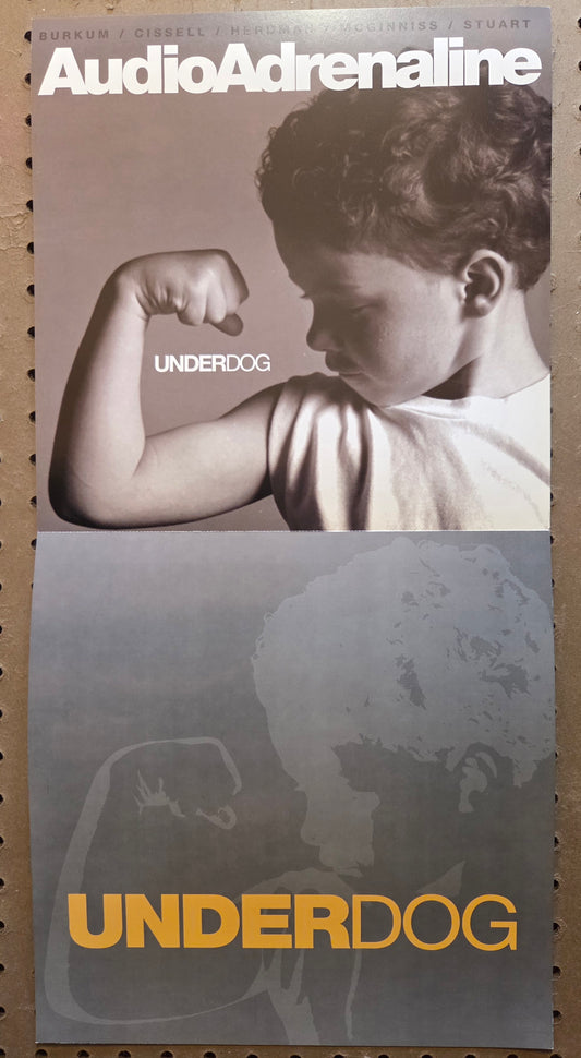 Audio Adrenaline - "Underdog" - Vintage Promotional Double-sided Album Cover Poster Flat