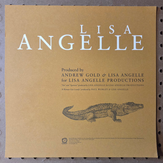 Lisa Angelle - 2000 Vintage Promotional Double-sided Album Cover Poster Flat