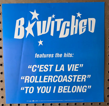 B'Witched - 1998 Vintage Promotional Double-sided Album Cover Poster Flat