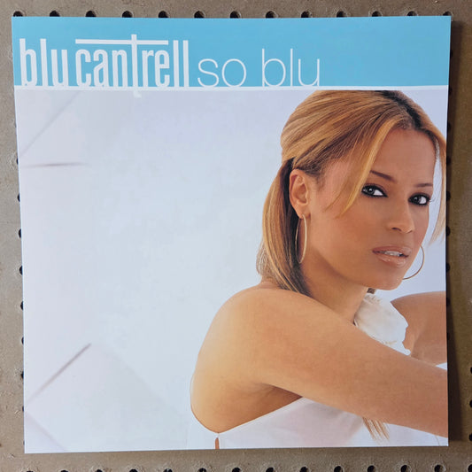 Blu Cantrell "So Blu" - 2001 Vintage Promotional Double-sided Album Cover Poster Flat