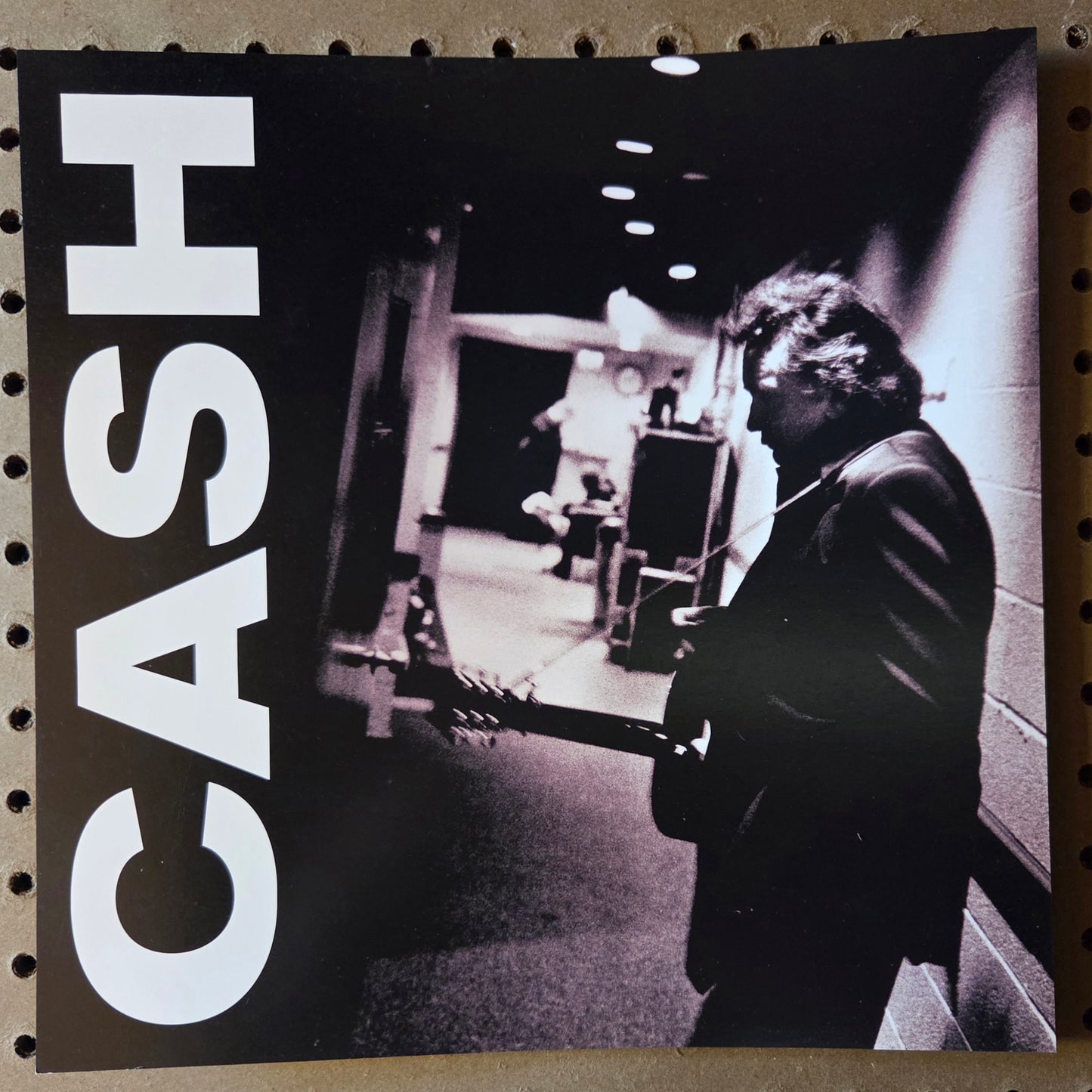 Johnny Cash "Solitary Man" - 2000 Vintage Promotional Double-sided Album Cover Poster Flat