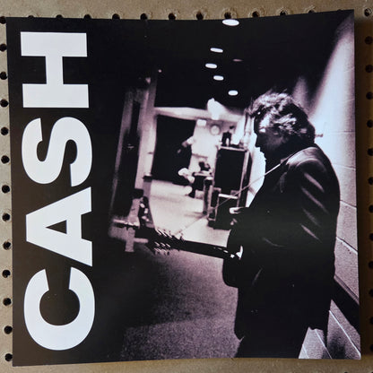 Johnny Cash "Solitary Man" - 2000 Vintage Promotional Double-sided Album Cover Poster Flat