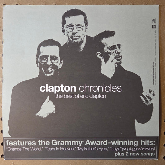 Eric Clapton "Clapton Chronicles" - 1999 Vintage Promotional Double-sided Album Cover Poster Flat