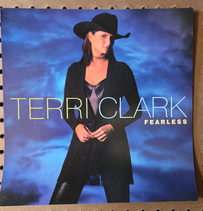 Terri Clark "Fearless" - 2000 Vintage Promotional Album Cover Poster w/Bonus