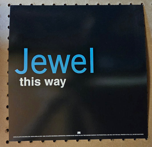 Jewel "This Way" - 2001 Vintage Promotional Double-sided Album Cover Poster Flat