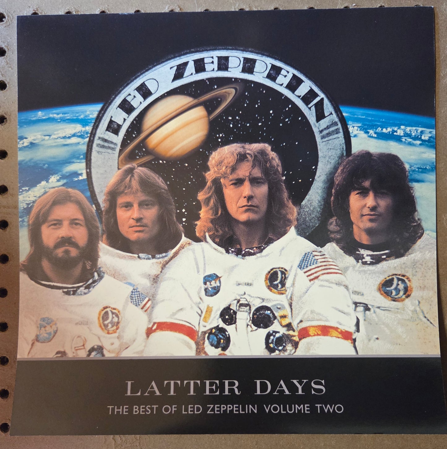 Led Zeppelin "Latter Days: The Best of Led Zeppelin Volume Two" - 2000 Vintage Promotional Double-sided Album Cover Poster Flat