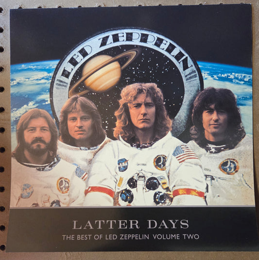 Led Zeppelin "Latter Days: The Best of Led Zeppelin Volume Two" - 2000 Vintage Promotional Double-sided Album Cover Poster Flat